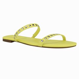 Nine West Brandie Flat Slides - Yellow - Ireland (SM5610872)